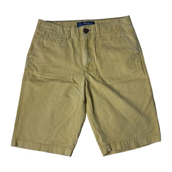 American Eagle Shorts Mens 30 Tan Longboard Chino‎ Classic Neutral Casual - Picture 1 of 7